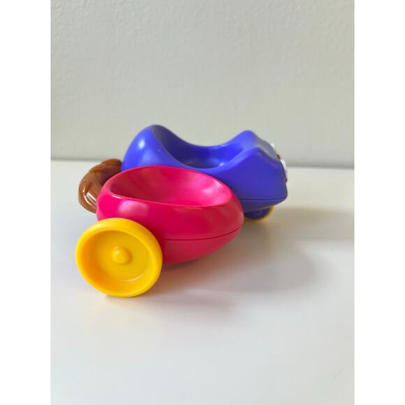 Playskool Hasbro Weebles Wobble Go Cart Side Car 2009 w/Red Park Bench 2003 - Picture 3 of 11